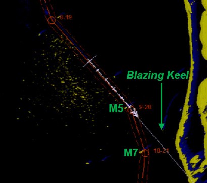 Figure 5: Section of radar display at 0410